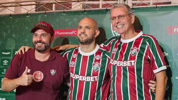 Mário, Mattheus e Tenório após a eleição do Fluminense — Foto – Marcello Neves Fluminense